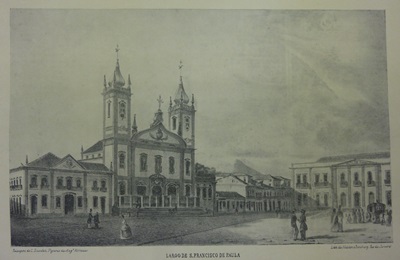 Igreja de São Francisco de Paula, situada no largo homônimo, na freguesia do Santíssimo Sacramento criada em 1826. 