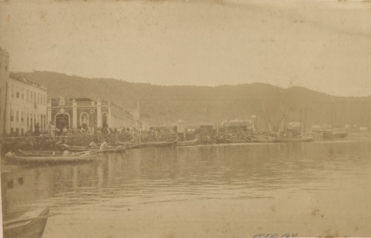 Vista do Mercado Público de Florianópolis, Santa Catarina, início do século XX