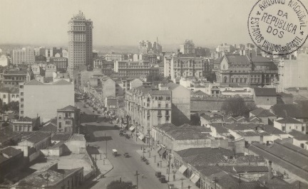 Vista parcial da cidade de São Paulo, década de 1920