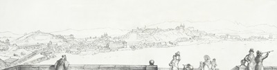 Vista da cidade do Rio de Janeiro tomada da Igreja de Nossa Senhora da Glória, século XIX. [detalhe]