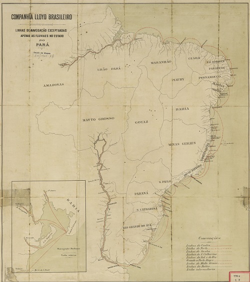Linhas de navegação da Companhia Lloyd Brasileiro, [1901]