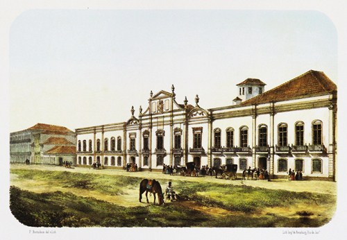  Museu Nacional, onde funcionou o Conservatório de Música de 1848 a 1854, no Campo da Aclamação, atual Praça da República. 
